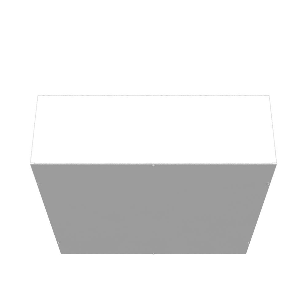 Picture of 363612-SC1-NK - 36x12x36 Screw Cover Type 1 UL Listed Steel No Knockouts ANSI 61 Gray Cover With Teardrop Slots Mounting Holes In Back