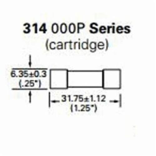 Picture of 0314020P - Fast Acting Cartridge Fuse