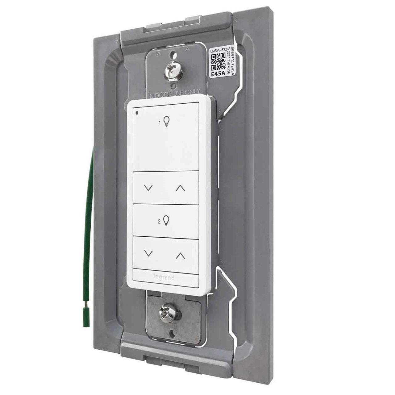 LMSW-622-S-W - DLM Wireless Slim Switch, 2B 2R, White