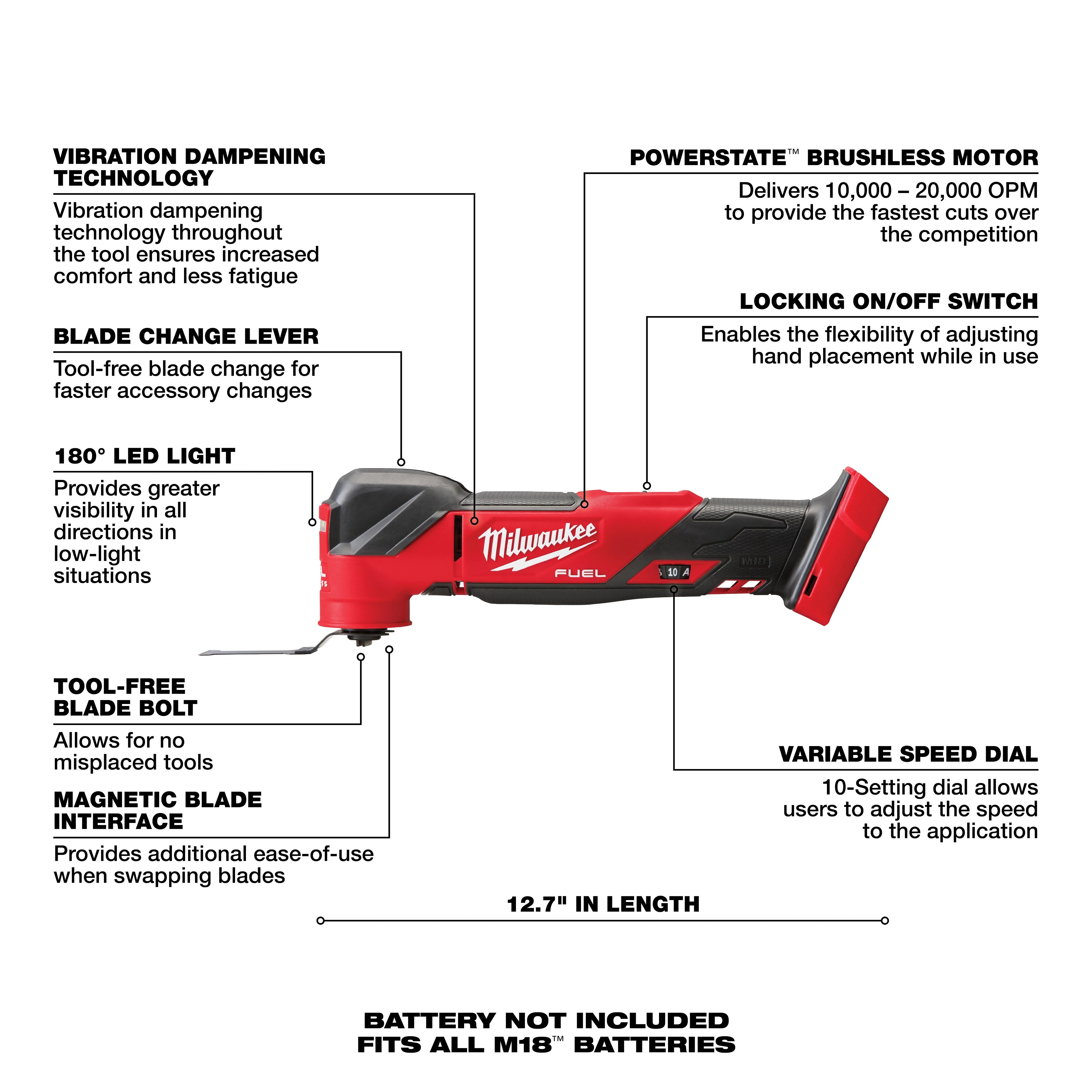 Picture of 2836-20 - M18 FUEL™ Oscillating Multi-Tool