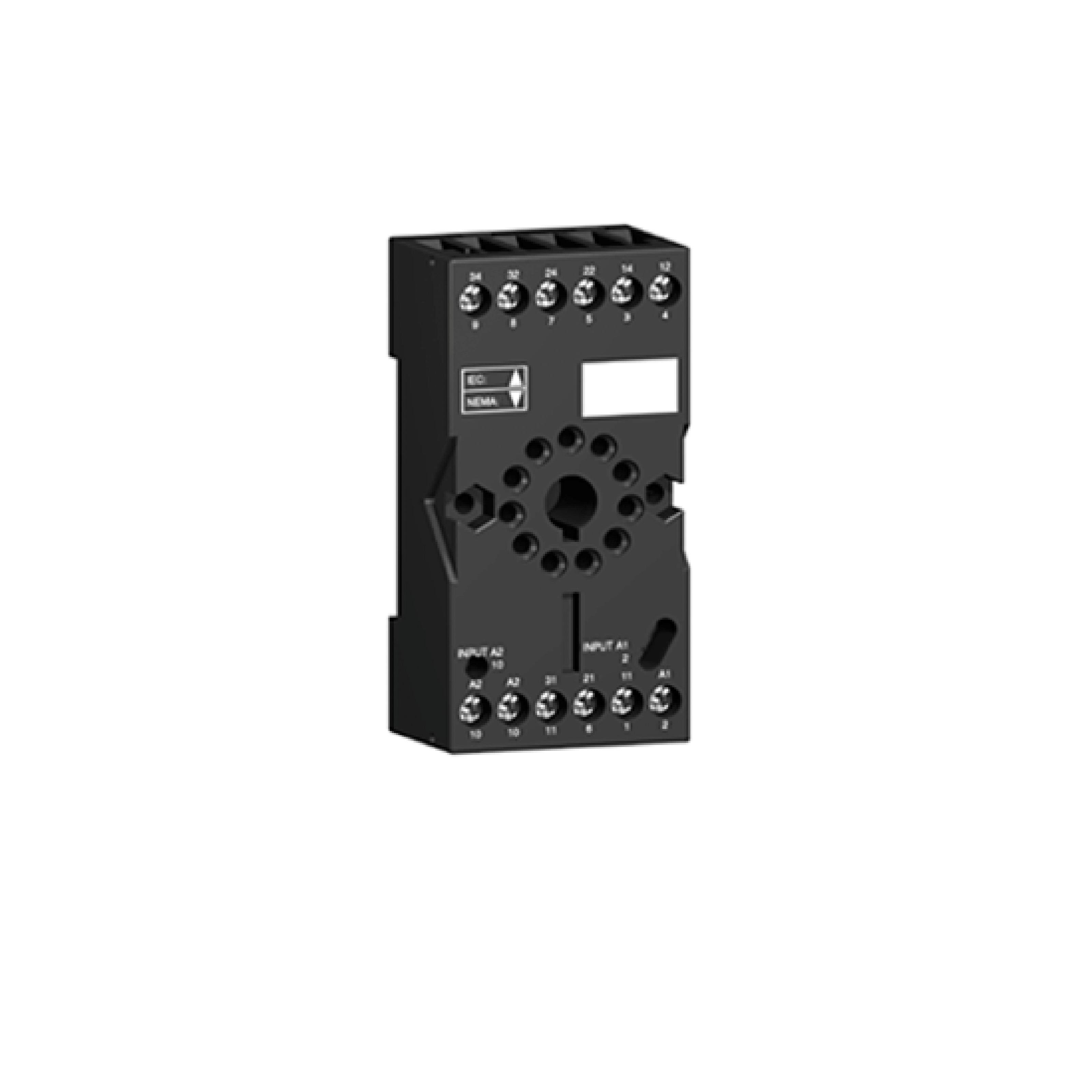 RUZC3M - socket, Harmony Electromechanical Relays, for RUMC3 relays, 10A, screw connec to rs, mixed contact
