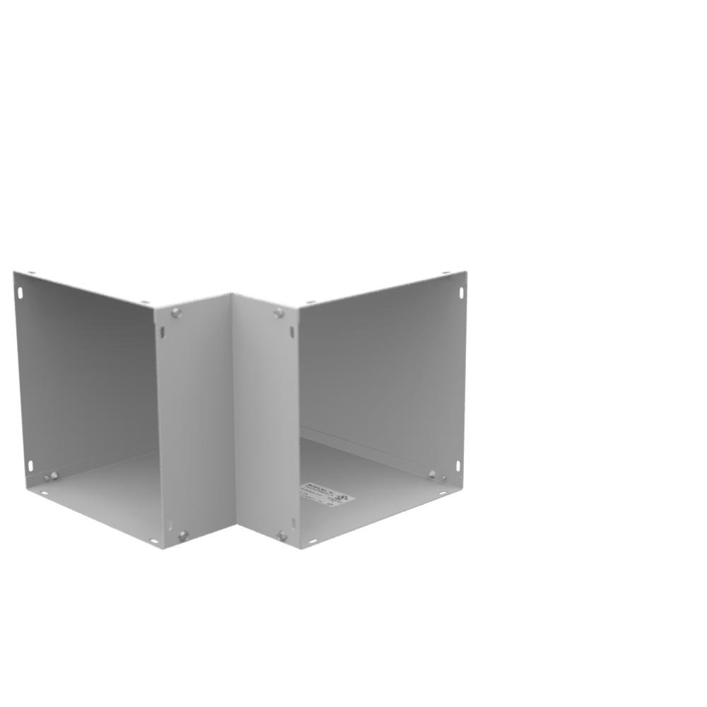 Picture of 1010L90C - 14X10x14 Wireway Elbow 90 Corner ANSI 61 Gray Steel