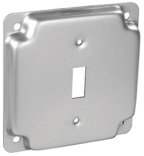 G1935 - G1935 - Square 1/2" Raised Toggle Switch Industrial Surface Cover, 4", 50 Pak