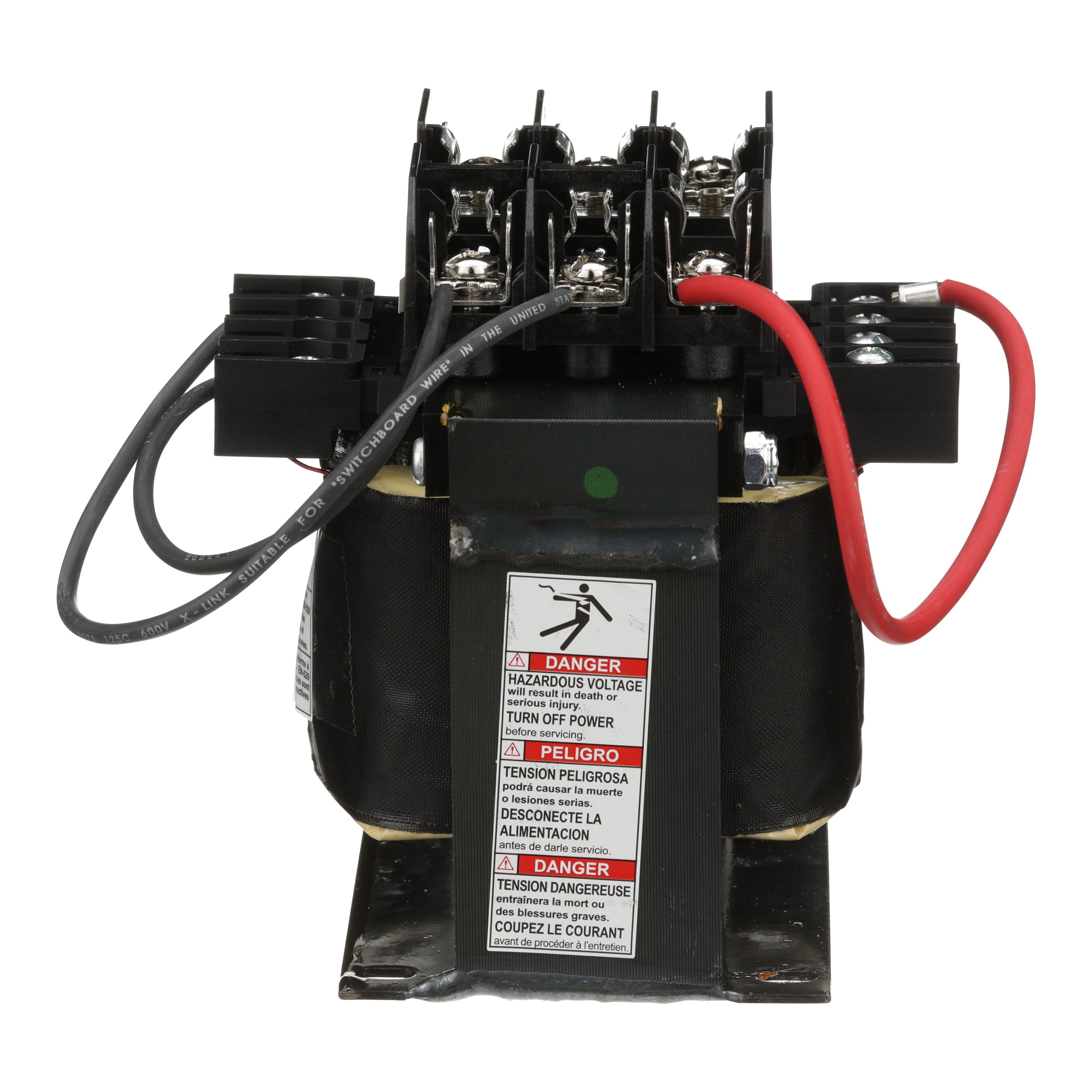 Picture of 9070TF300D3 - Industrial control transformer, Type TF, 1 phase, 300VA, 208V primary, 120V secondary, 50/60Hz