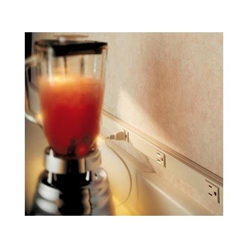 Picture of V20GB306 - Plugmold Hard-Wired Multi-Outlet Strip 3 foot long with receptacles 6 inches on center, Ivory