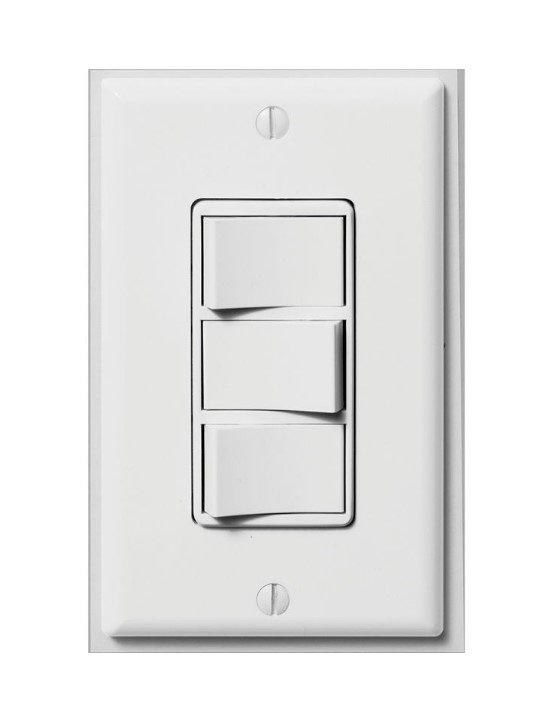 FV-WCSW41-W - EcoSwitch, 4 Function On|Off Wall Switch, Wht