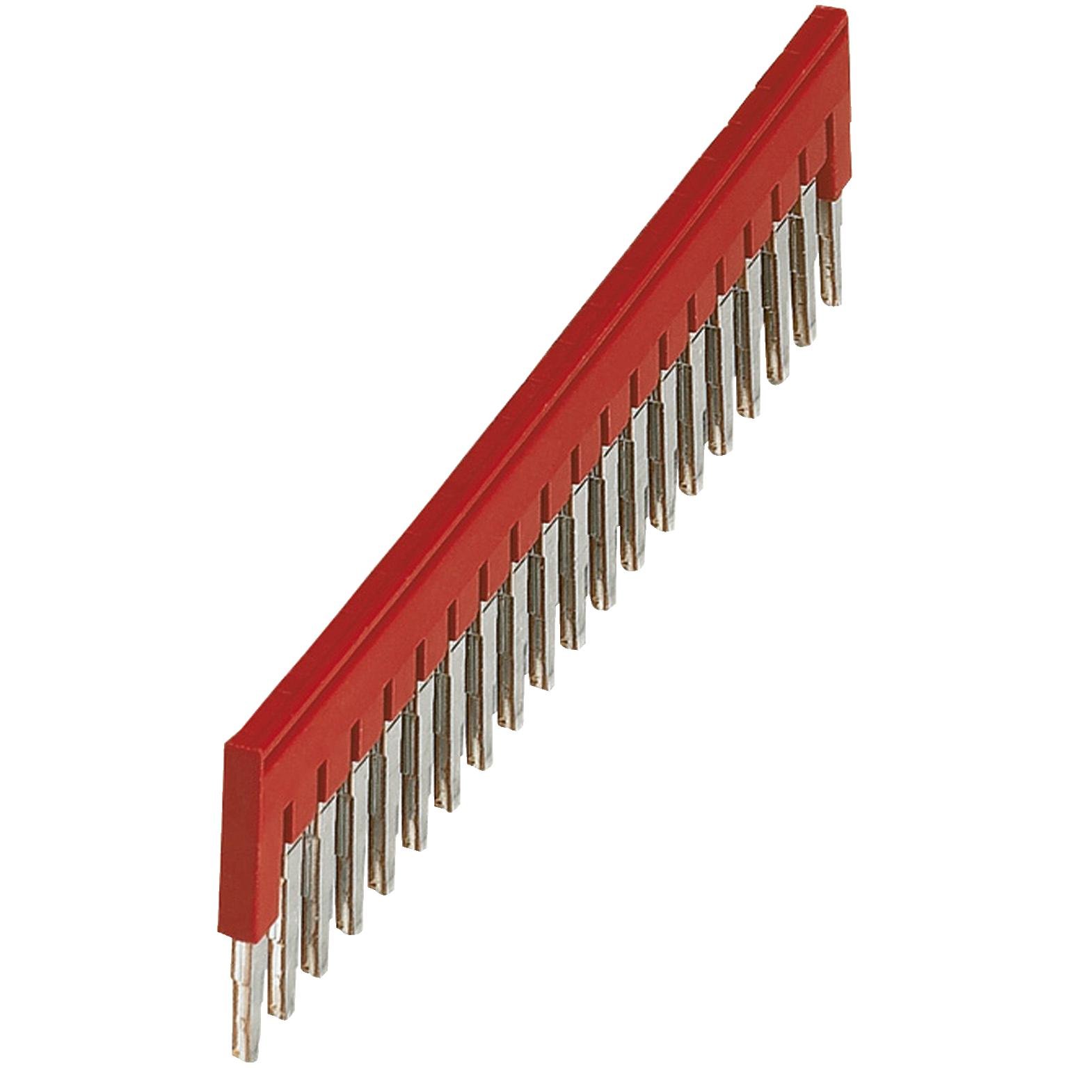NSYTRAL420 - Terminal Blocks, Linergy, plugin bridge jumper, for 6.2mm wide blocks, 20 points, red