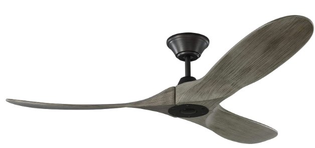 3MAVR52AGP - Maverick II 52 in. Indoor/Outdoor Aged Pewter Ceiling Fan with Light Grey Weathered Oak Wood Blades and Remote Control