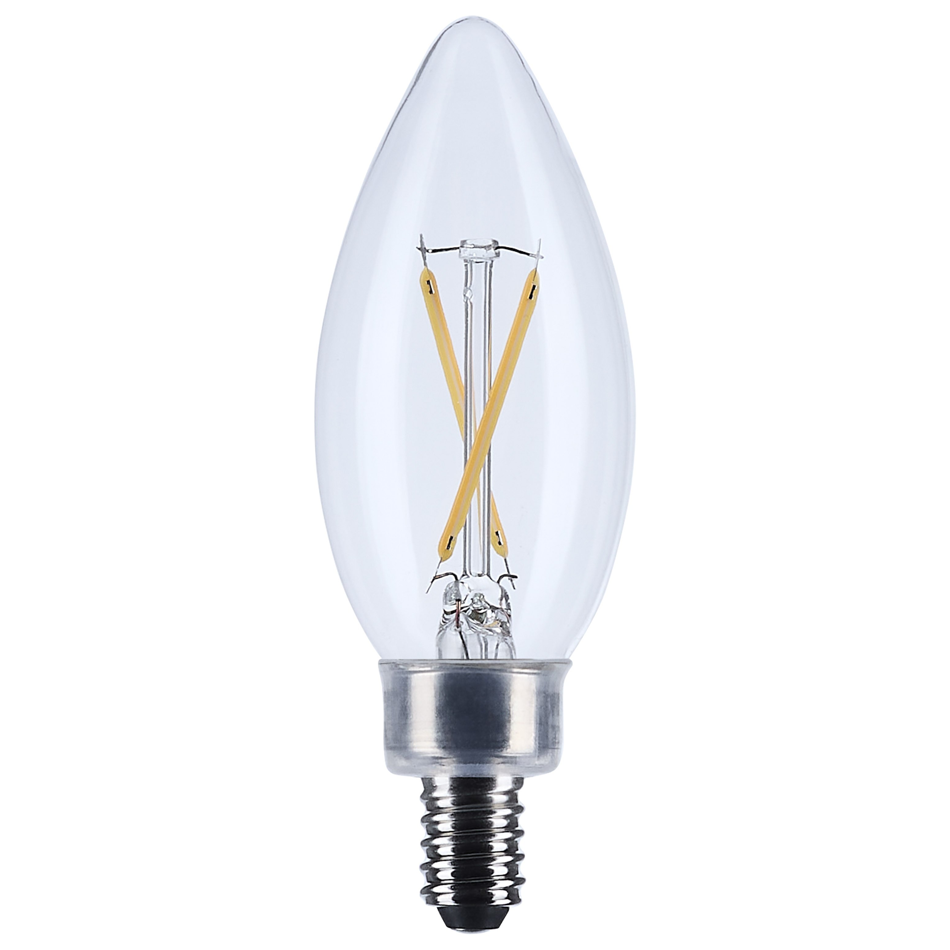 S21262 - 3 Watt B11 LED - Clear - Candelabra base - 90 CRI - 2700K - 120 Volt