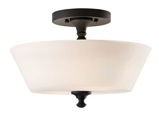 SF275BK - Peyton Semi-Flush Mount Black