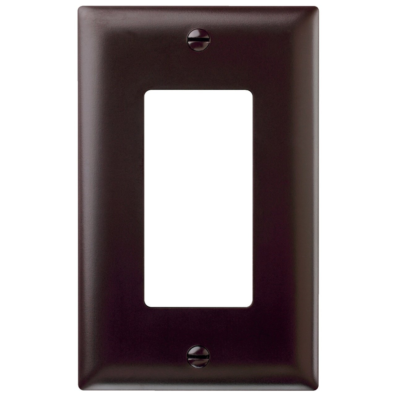 TP26 - TradeMaster® 1-Gang Nylon Wall Plate, 1 Decorator Opening, Brown