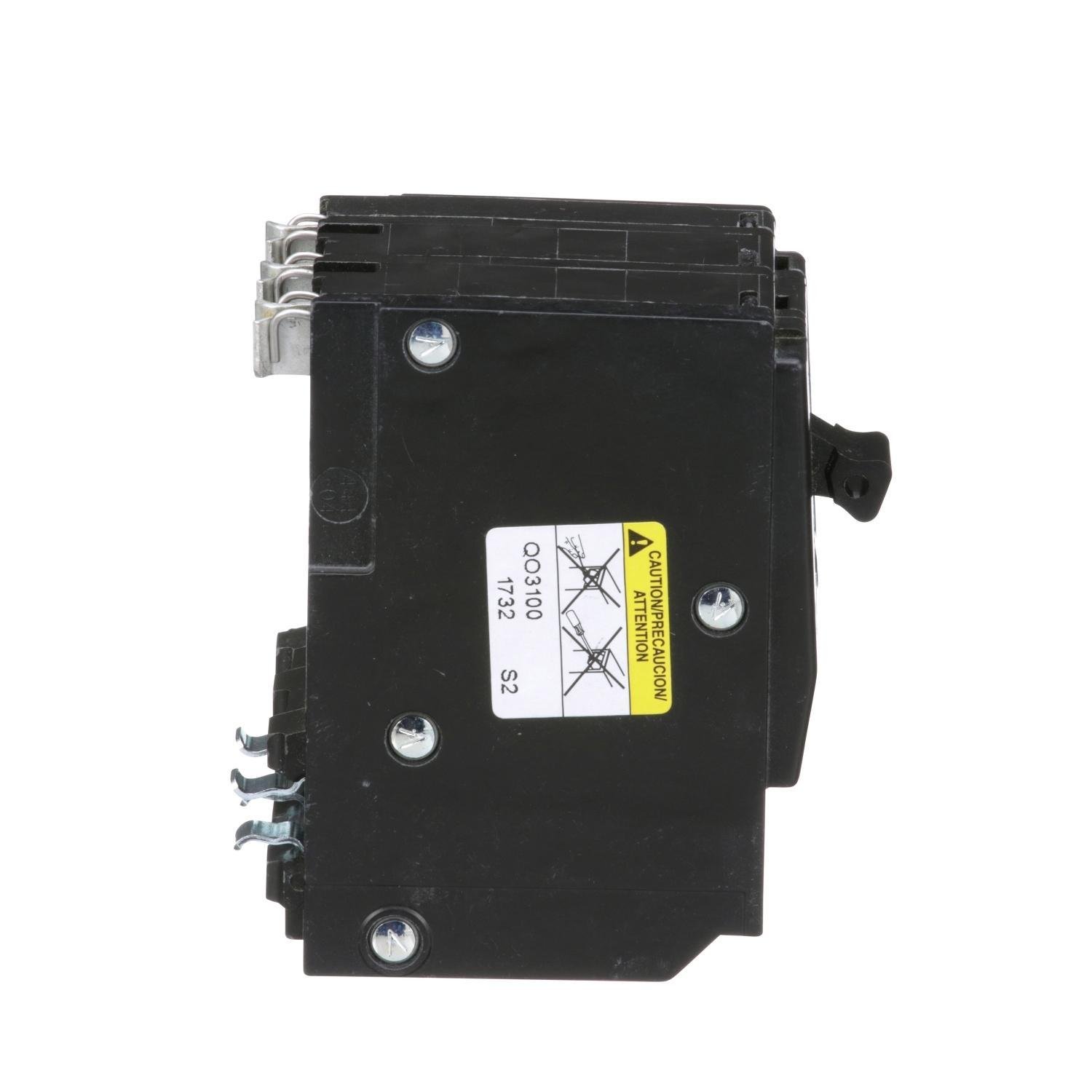 Picture of QO3100 - Mini circuit breaker, QO, 100A, 3 pole, 120/240VAC, 10kA, plug in