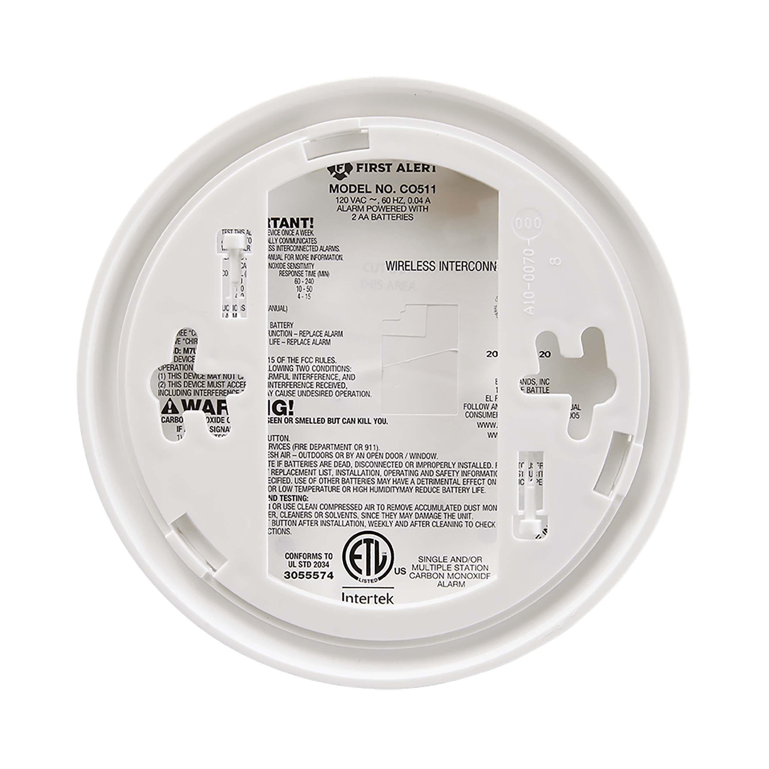 Picture of CO511B - BRK Wireless Interconnect Battery CO Alarm w Voice