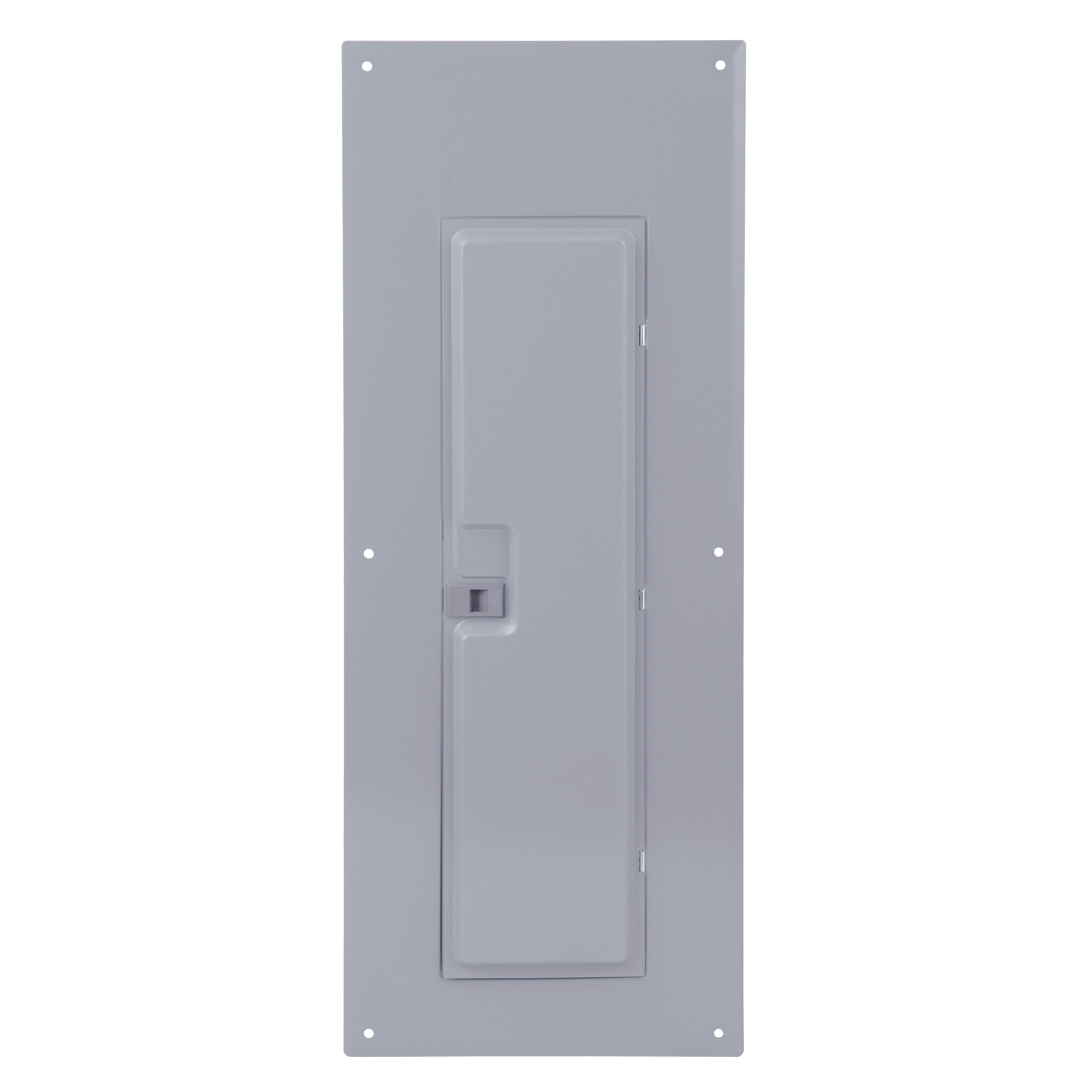 QOC342MQF - Replacement cover, QO, for 42 space load center with QDL main breaker, flush, gray