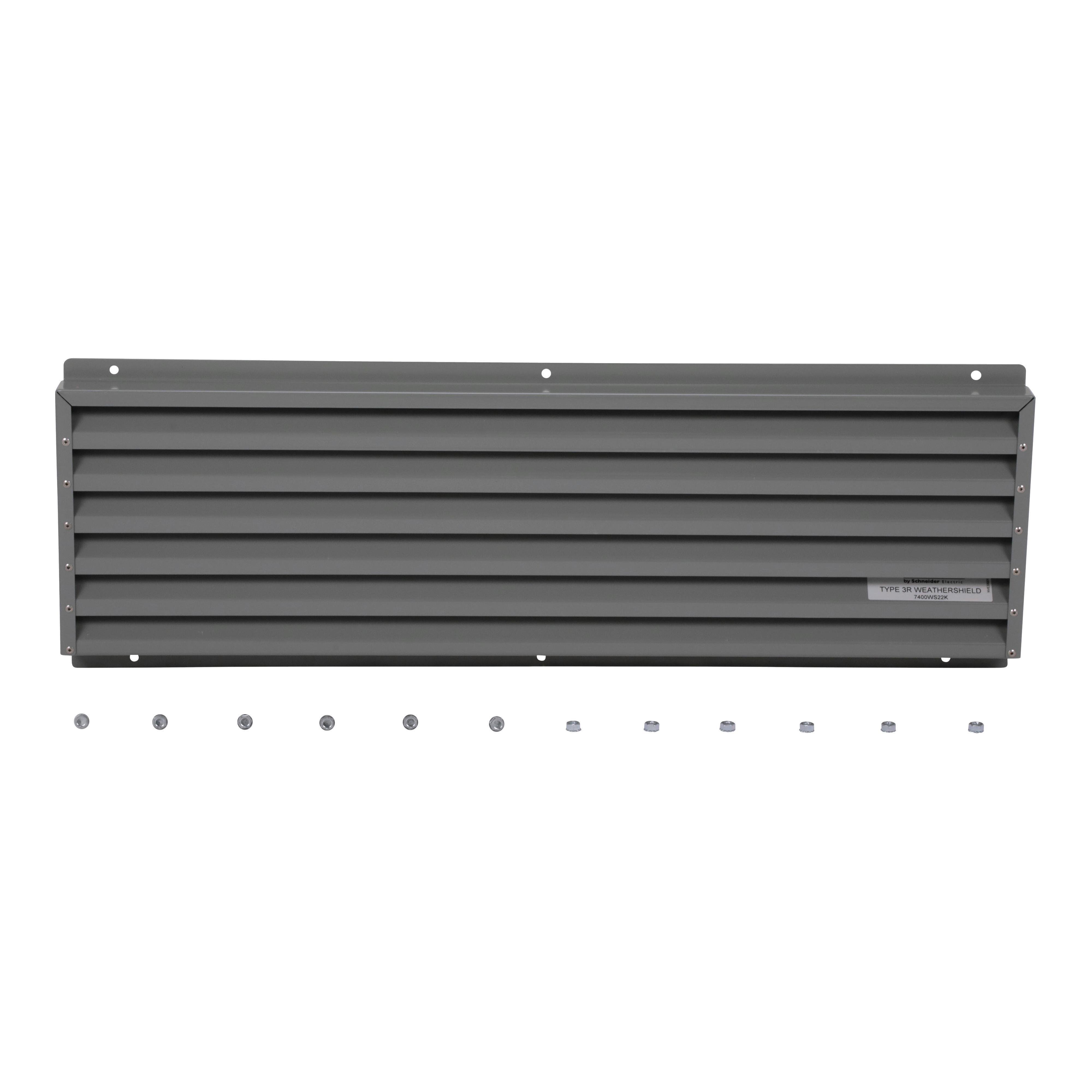 7400WS22M - Low voltage transformer enclosure accessory, weathershield kit, box 22M