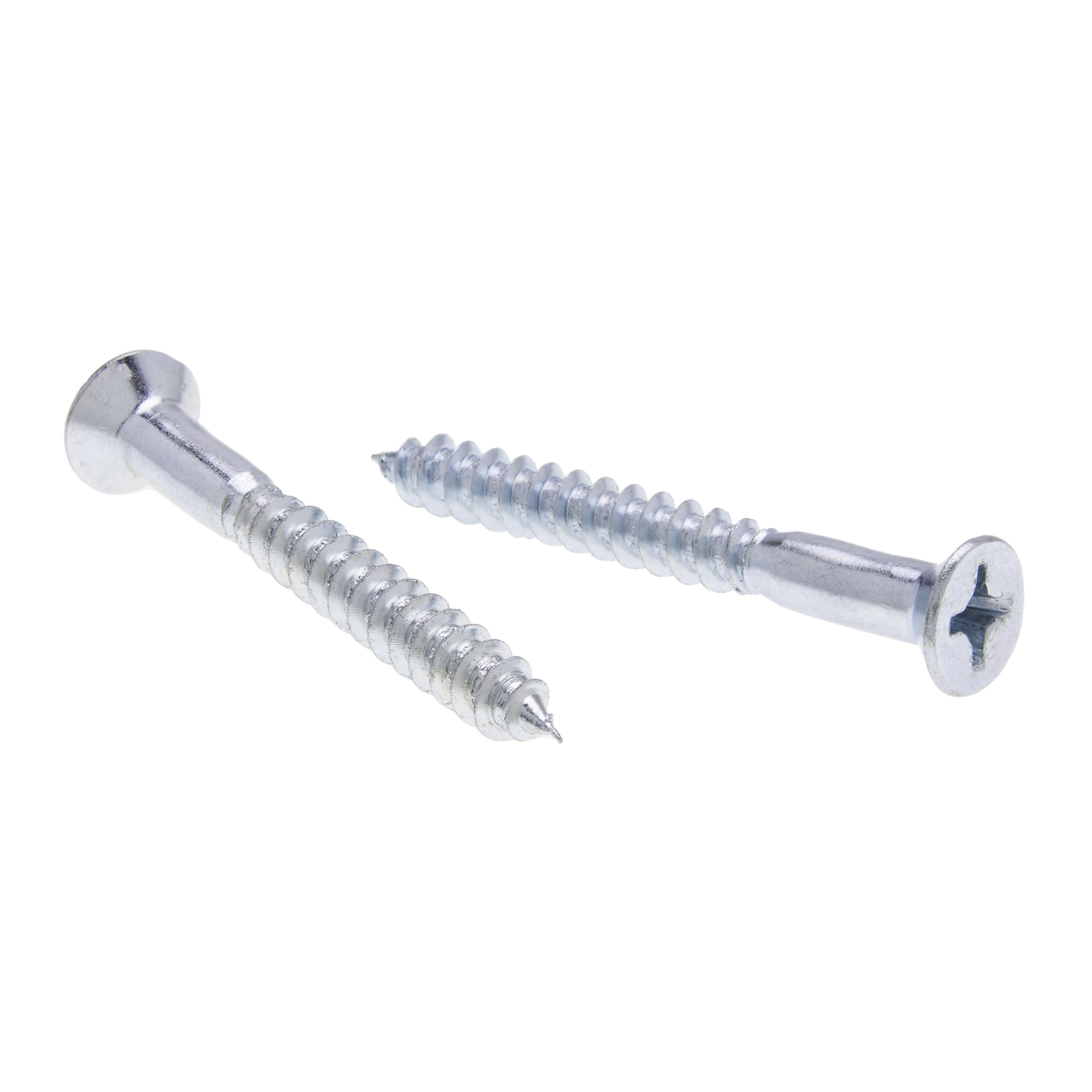 Picture of JFWP61 - 4 x 3/4 in. Flat Head Phillips Wood Screws - Steel Zinc - 100qty
