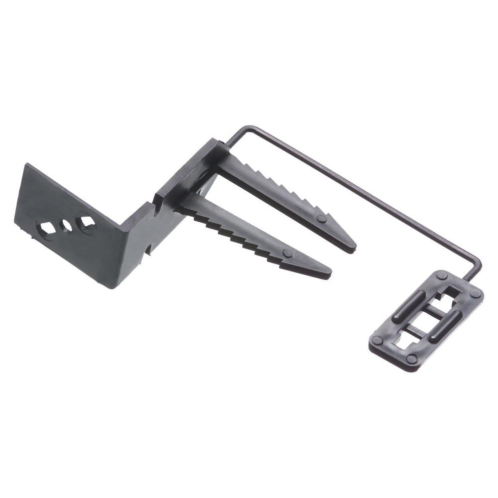 CS6 - Plastic, Cable standoff keeps cables away from the nailing surface.