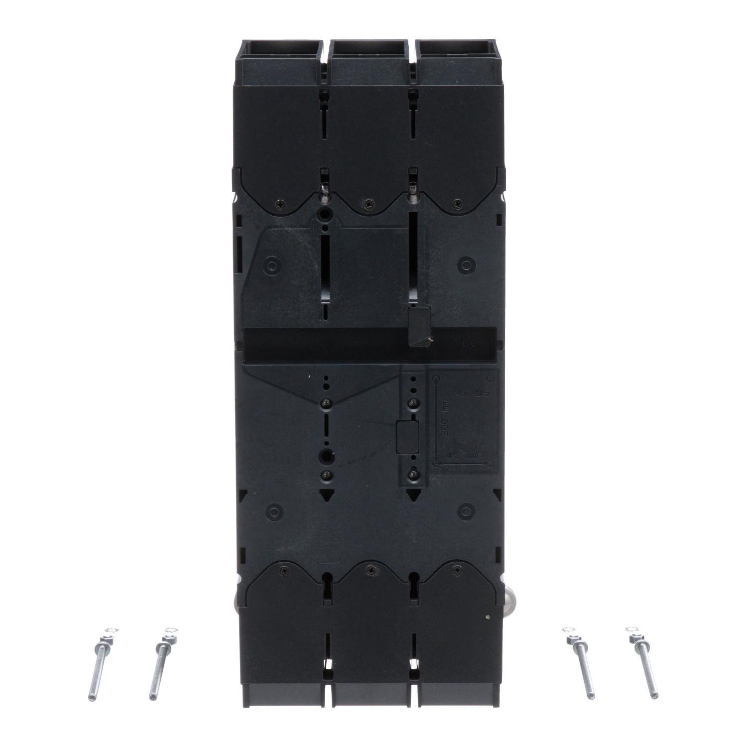 Picture of LDL36600U31X - Circuit breaker, PowerPacT L, 600A, 3 pole, 600VAC, 14kA, lugs, MicroLogic 3.3, 80%