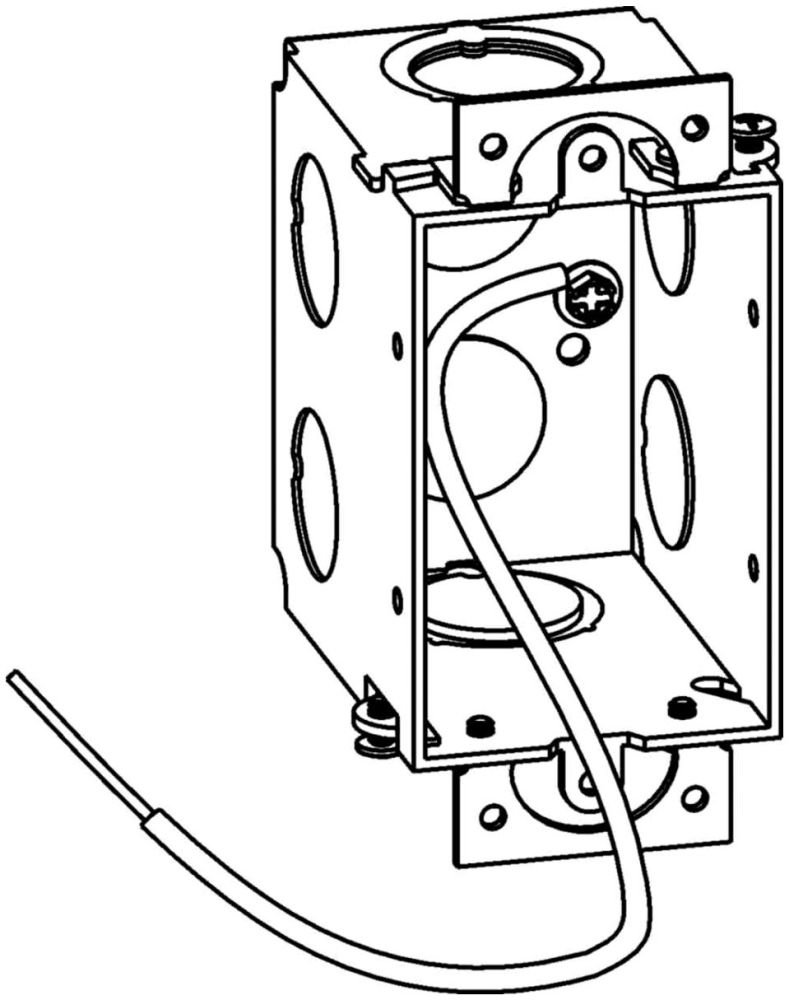GMB-1 - 2-3/4" DEEP, GANGABLE 1-GANG SWITCH BOX WITH EARS ONLY