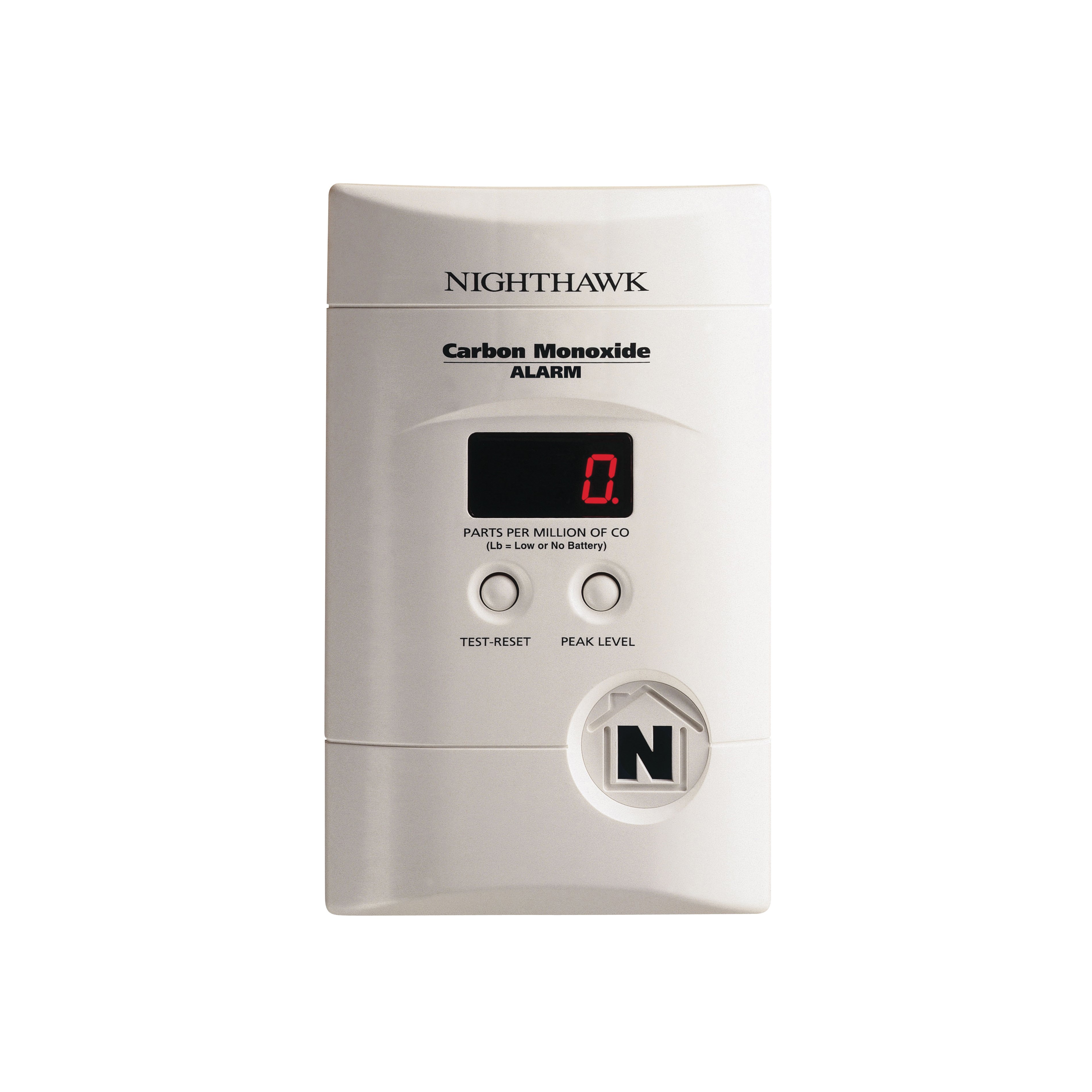 900-0076-01 - Nighthawk™ AC Plug-in Operated Carbon Monoxide Alarm with Digital Display