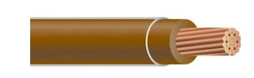 THHN-1-STR19-BRN-CU-2500R - THHN - 1 AWG - 19 Strands - Brown - Soft Annealed Copper - 2500' Reel