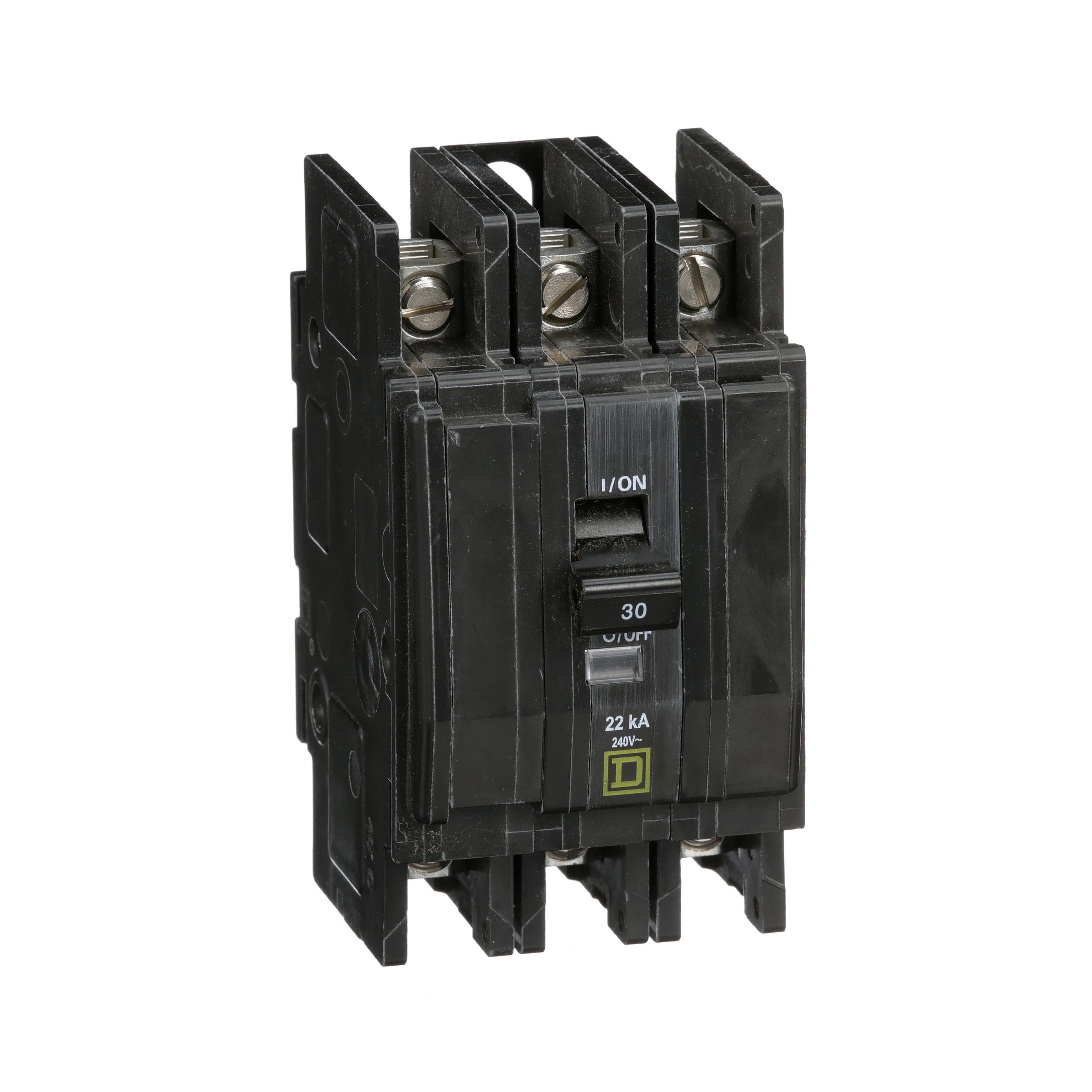 QOU330VH - Mini circuit breaker, QOU, 35A, 3 pole, 240VAC, 22kA