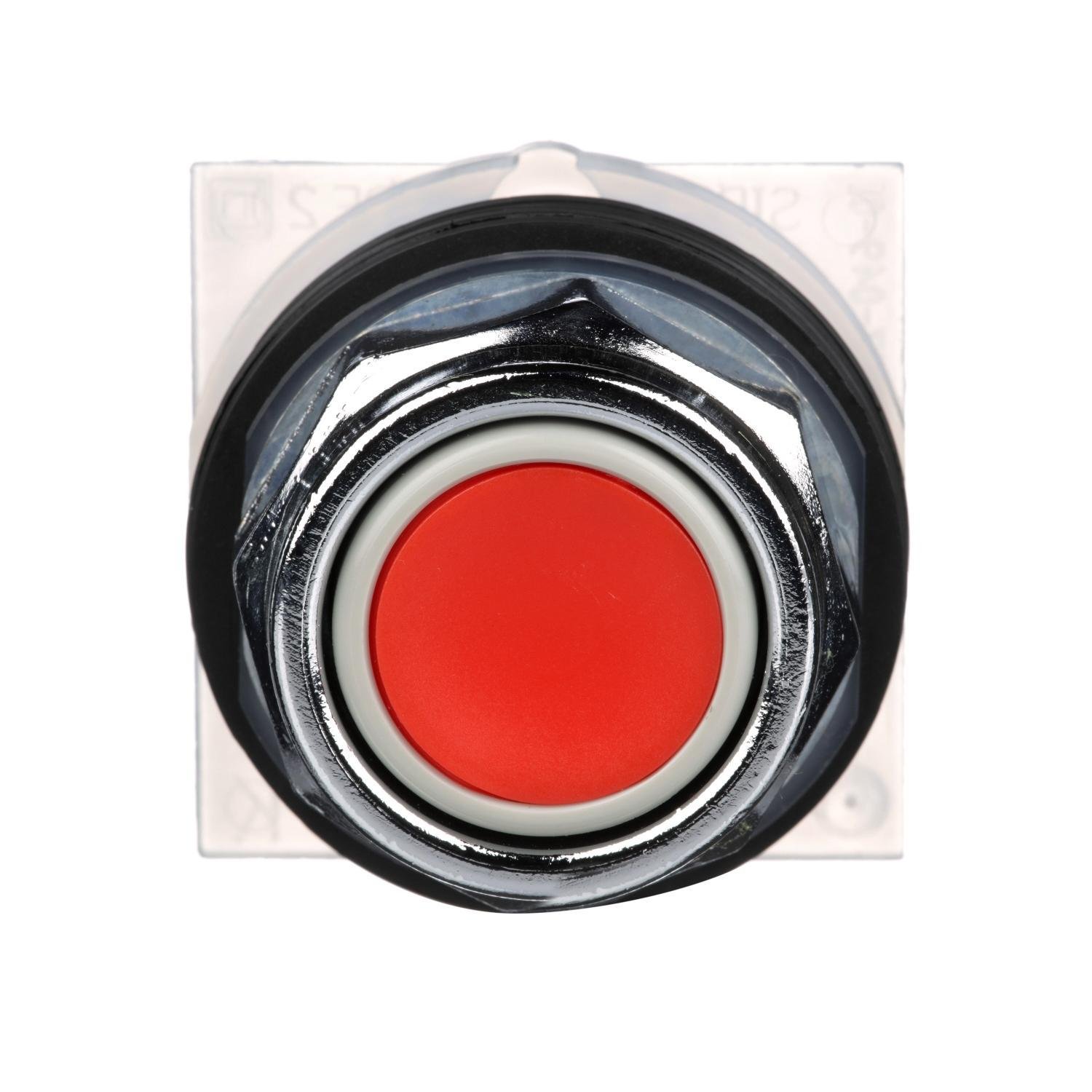 9001KR1R - 30mm Push Button, Type K, push button, full guard, red