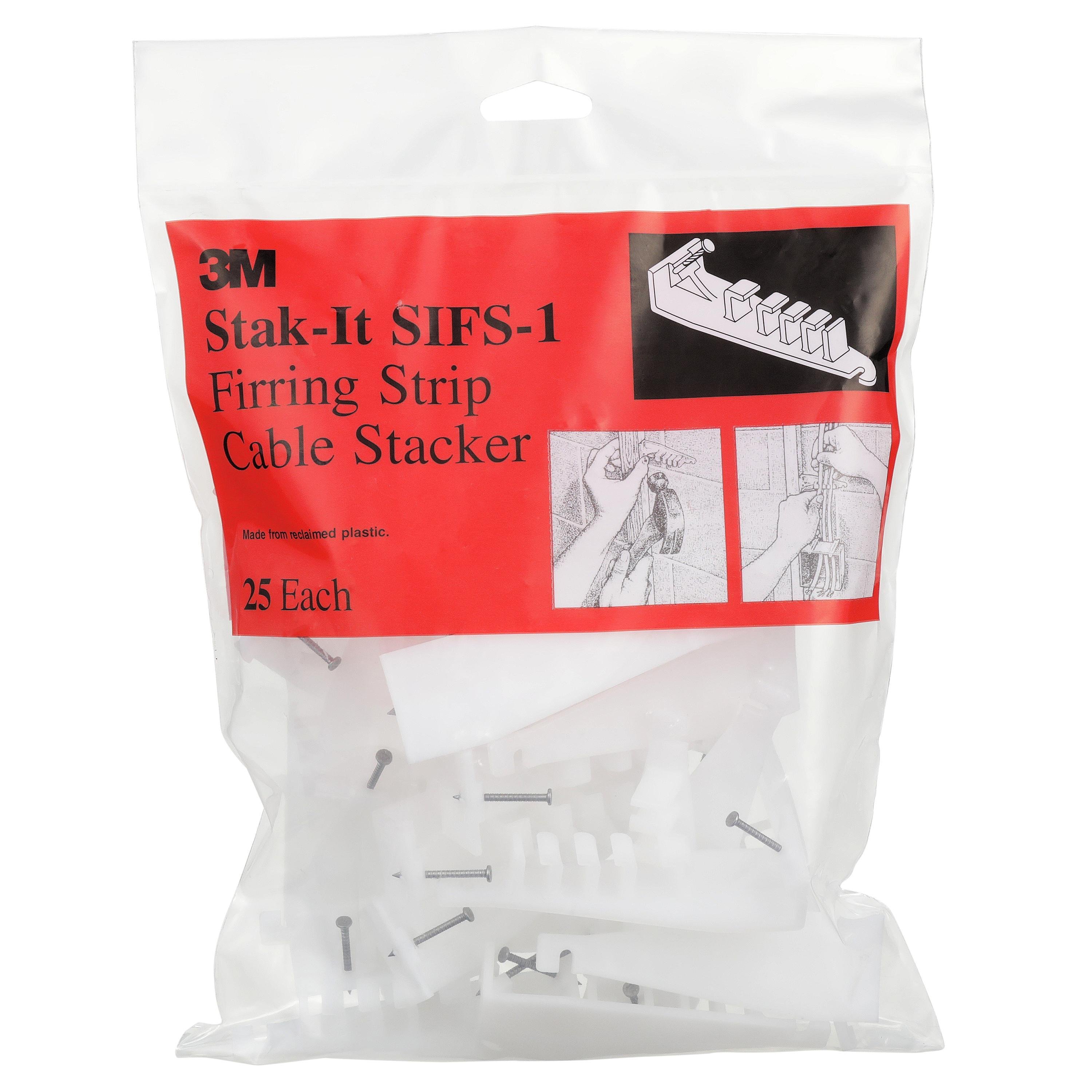 Picture of SIFS-1 - 3M™ Furring Strip Cable Stacker SIFS-1, routes, fastens and supportscatv, telephone, security and instrumentation cables