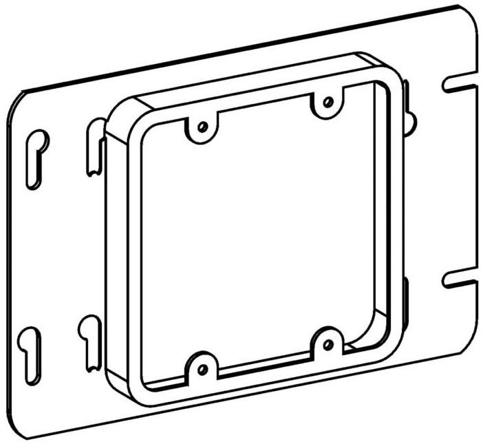 SR-2 - RAISED 3/4", 2-GANG SWITCH BOX DEVICE RING