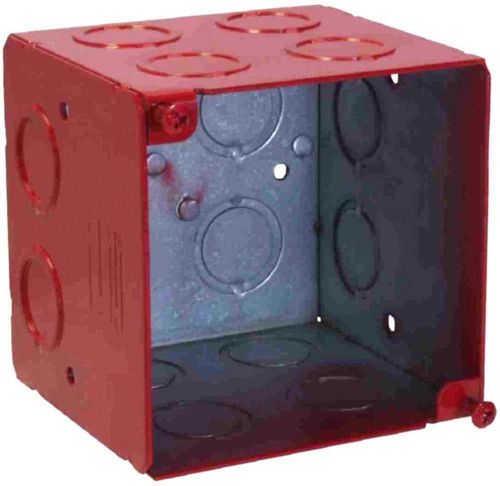 FA-4SEDB-CKO - 3-1/2" DEEP, 4" SQUARE EXTRA DEEP FIRE ALARM BOX WELDED WITH CKO