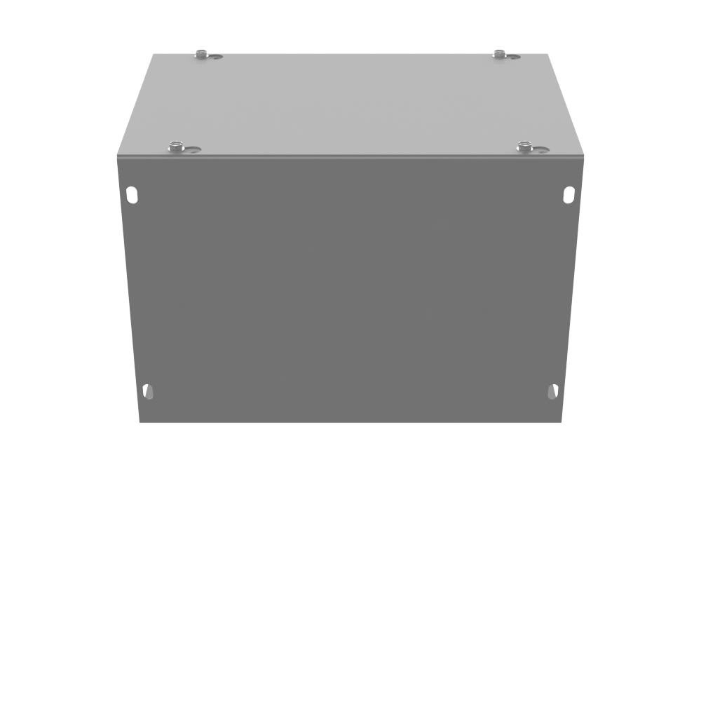 Picture of 8812-GSC1-NK - 8x12x8 Screw Cover Wireway Type 1 UL Listed Steel No Knockouts ANSI 61 Gray