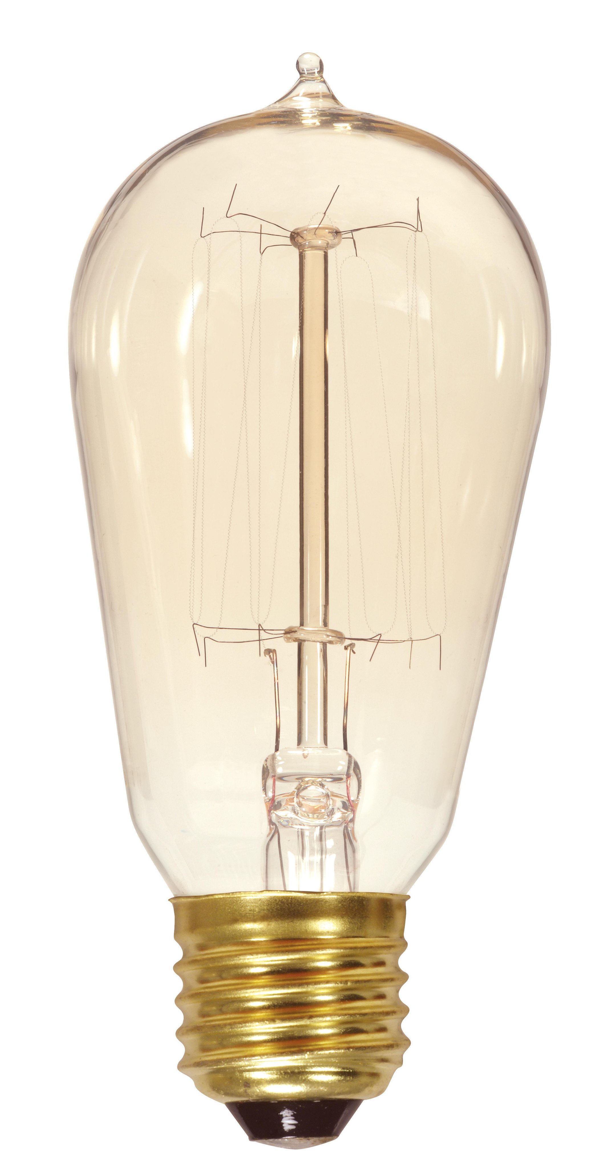 S2423 - 60 Watt ST19 Incandescent - Clear - 3000 Average rated hours - 240 Lumens - Medium base - 120 Volt