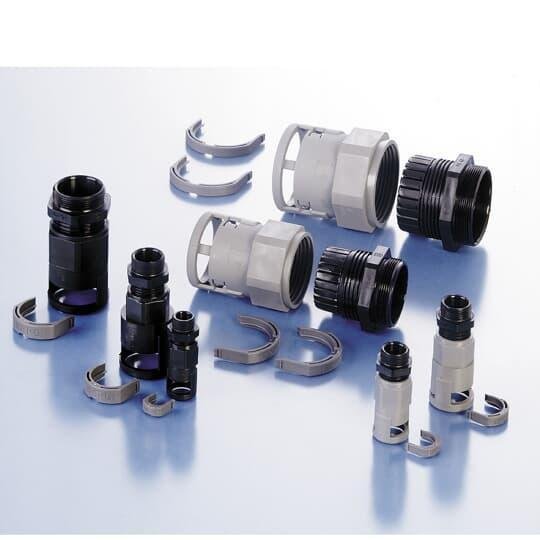 Picture of BLN-M32 - LOCKNUT DIVISIBLE PA6 M32 BLK