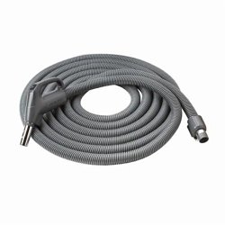 CH615 - Direct-Connect Crushproof hose, Central Vacs, 30 feet long x 1-3/8” inner hose diameter in Dark Gray