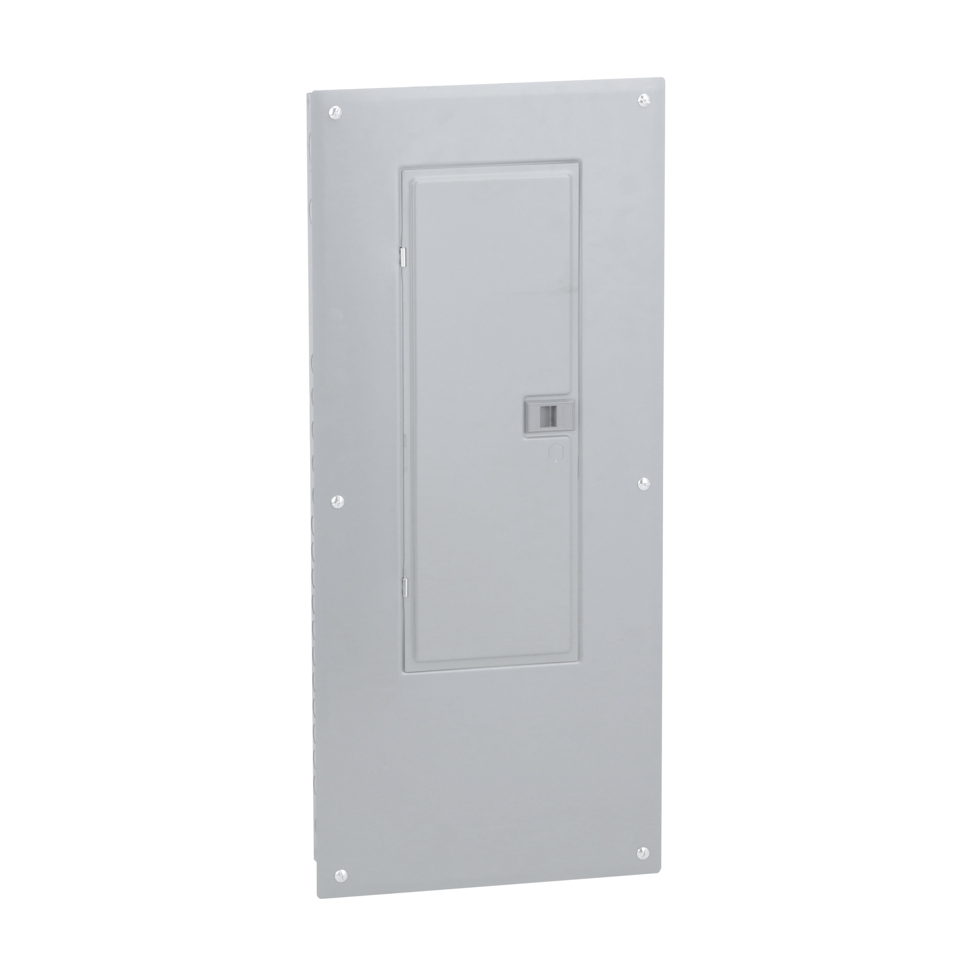 Picture of HOM3060M100PC - Load center, Homeline, 1 phase, 30 spaces, 60 circuits, 100A convertible main breaker, PoN, NEMA1, combo cover