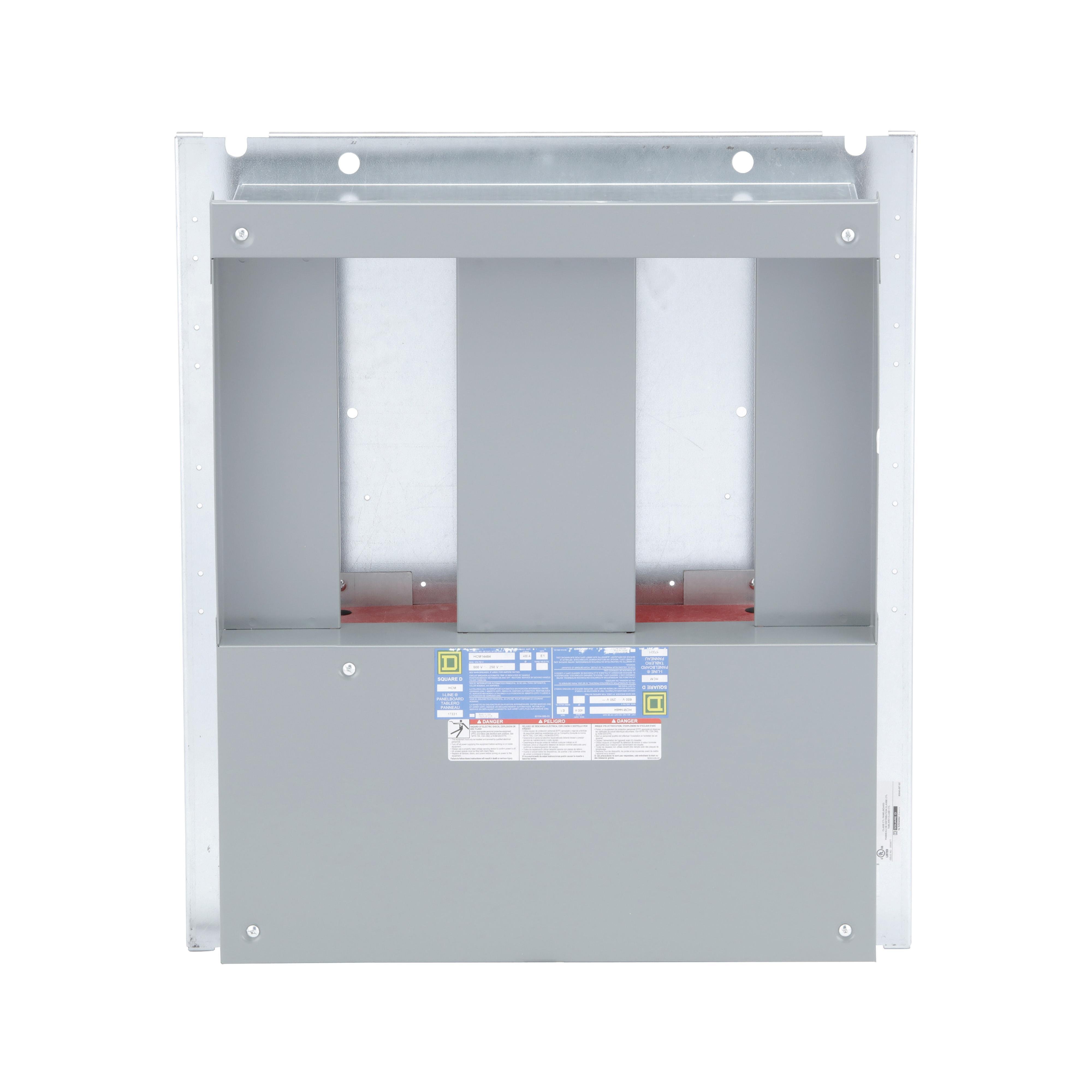 Picture of HCJ14484CU - Interior, I-Line Panelboard, HCJ, 400A, main lugs, 27in CB space, for 32in W x 48in H x 9.5in D box, Cu bus