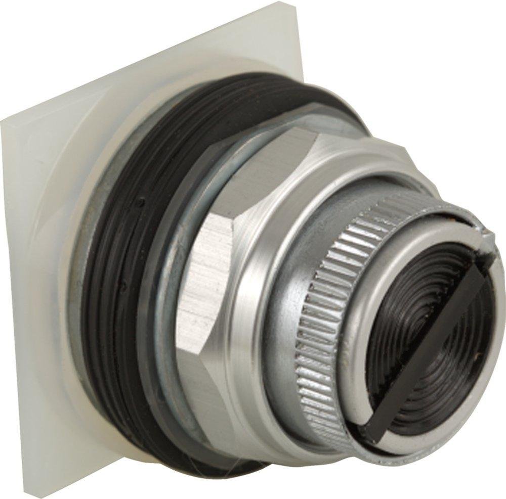 9001KQ14B - Push-button switch, Harmony 9001K, metal, flush, black, 30mm, 2 positions, stay put