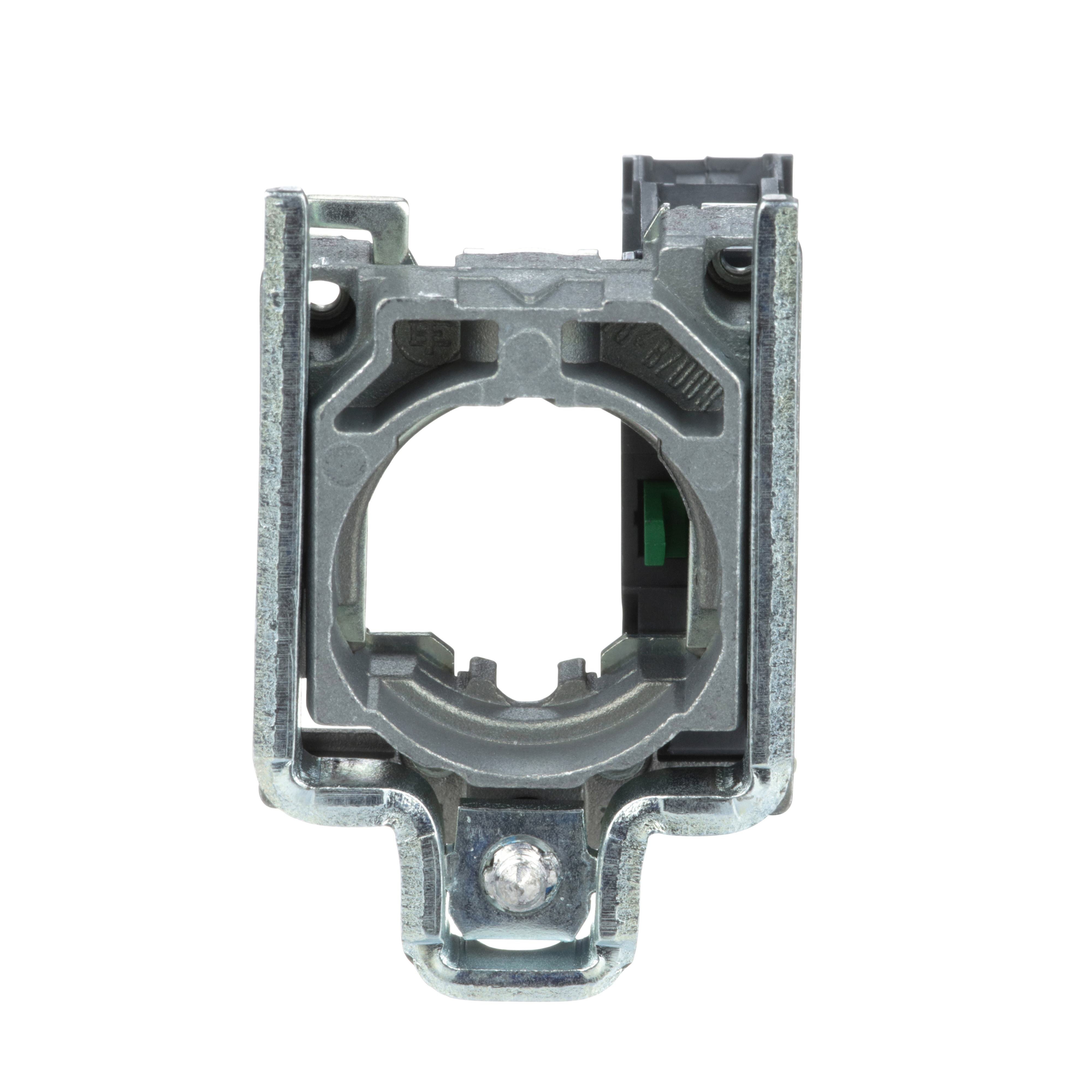 Picture of ZB4BZ101 - Harmony, 22mm Push Button, XB4B operators, contact block, with mounting collar, 1 NO, screw clamp terminal