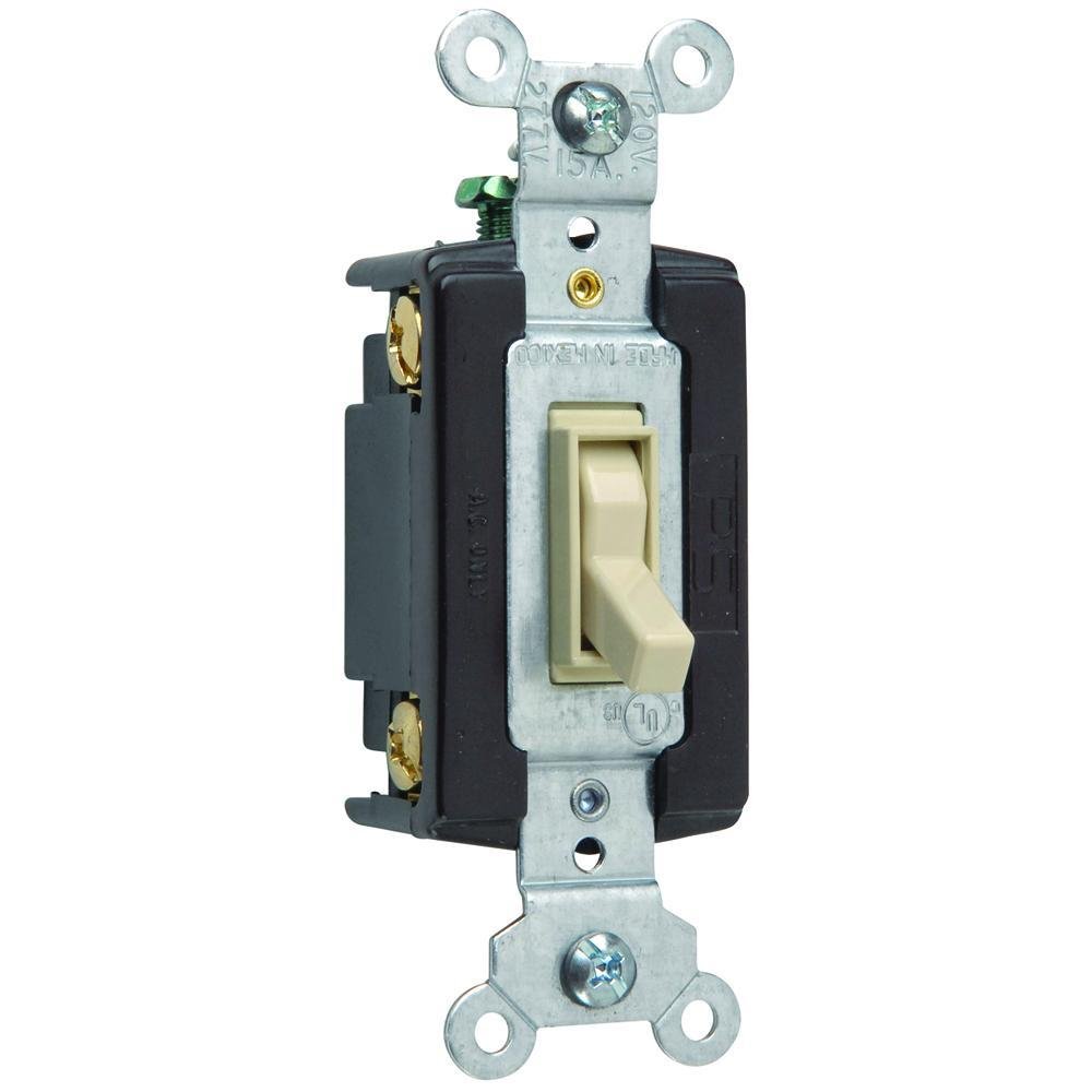 664-IG - Trademaster® Grounding Toggle Switch, Ivory
