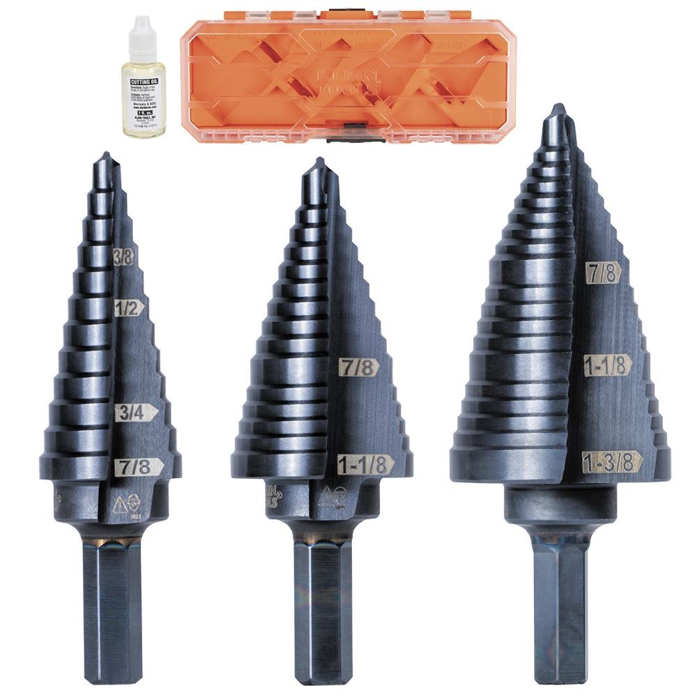 Picture of KTSB15 - 3-Step Drill Bit, 3/8-Inch Hex, Double Straight Flute, 7/8-Inch to 1-3/8-Inch