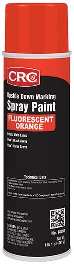 18208 - Upside Down Marking Spray Paints - Fluorescent Orange, 17 Wt Oz