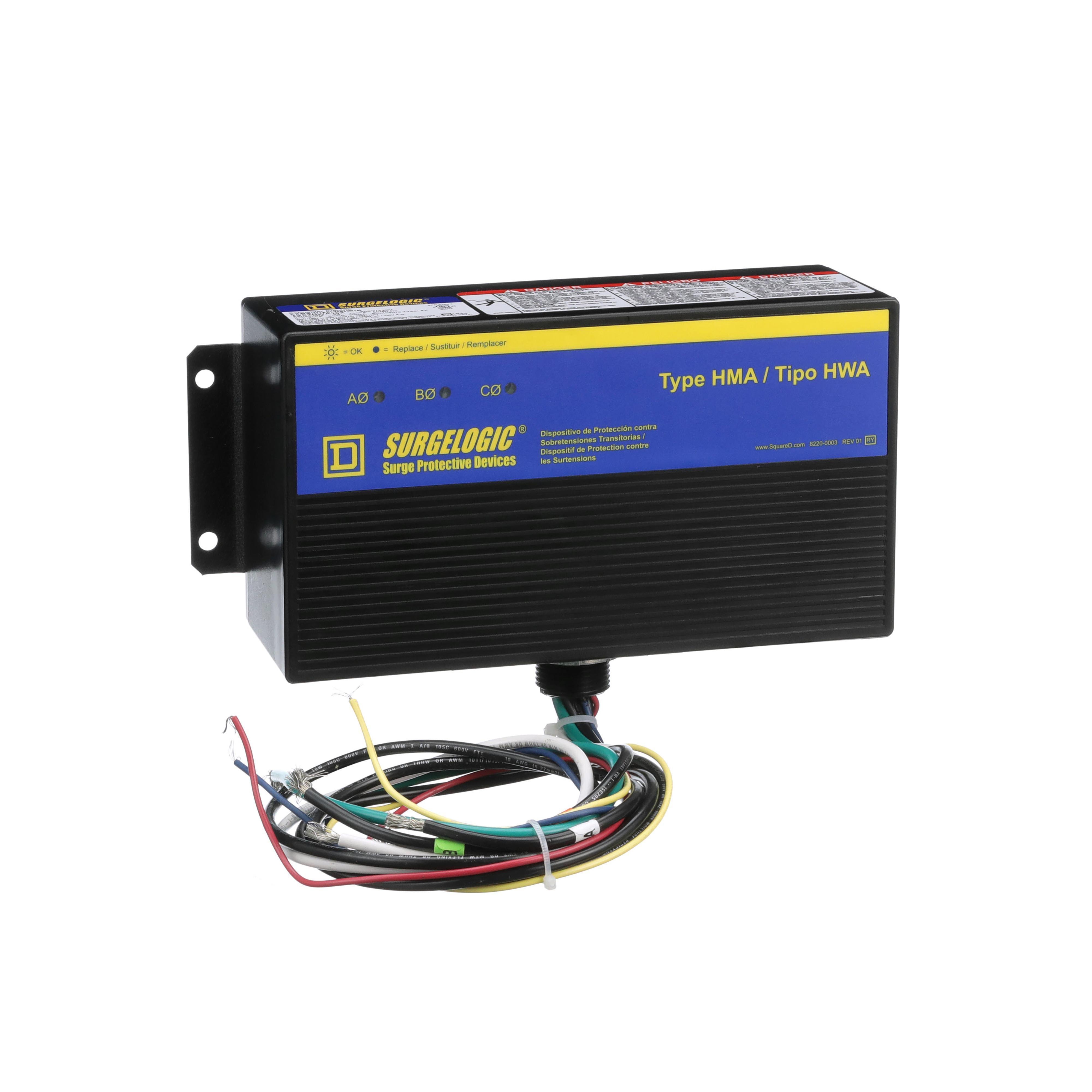 TVS2HWA10X - Surge protection device, Surgelogic, HWA, 100kA, 208Y/120VAC, 3 phase, 4 wire, NEMA 4X