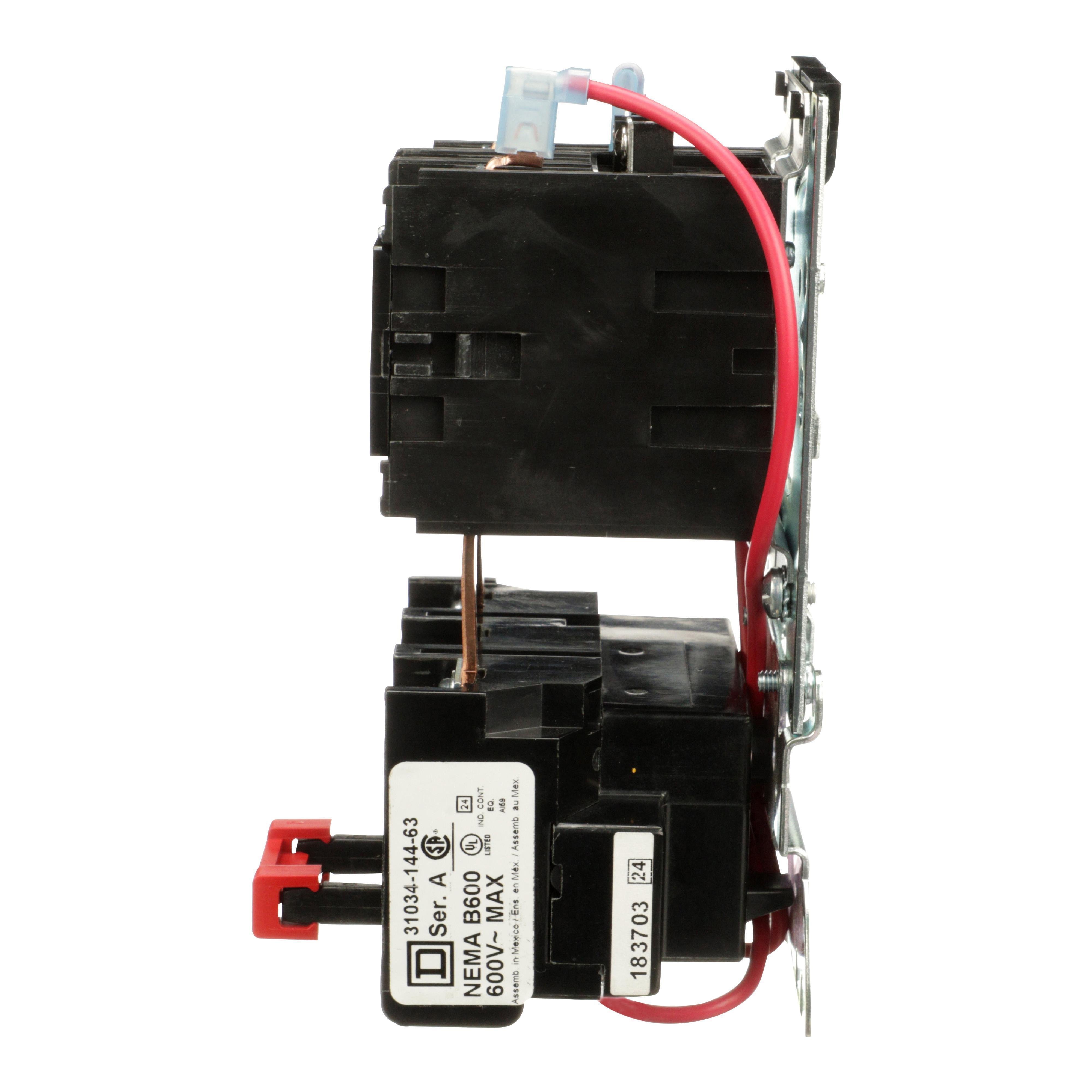 Picture of 8911DPSO32V09 - NEMA starter, Definite Purpose, 30A, 5HP at 240VAC, 1 phase, 2 pole, melting alloy, 208V to 240VAC coil, open