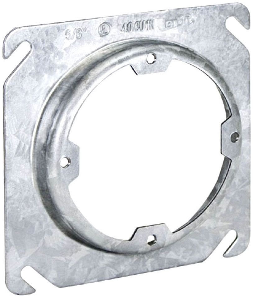 43058X - 4S 5/8" RAISED STEEL PLASTER RING, DUAL DIR.