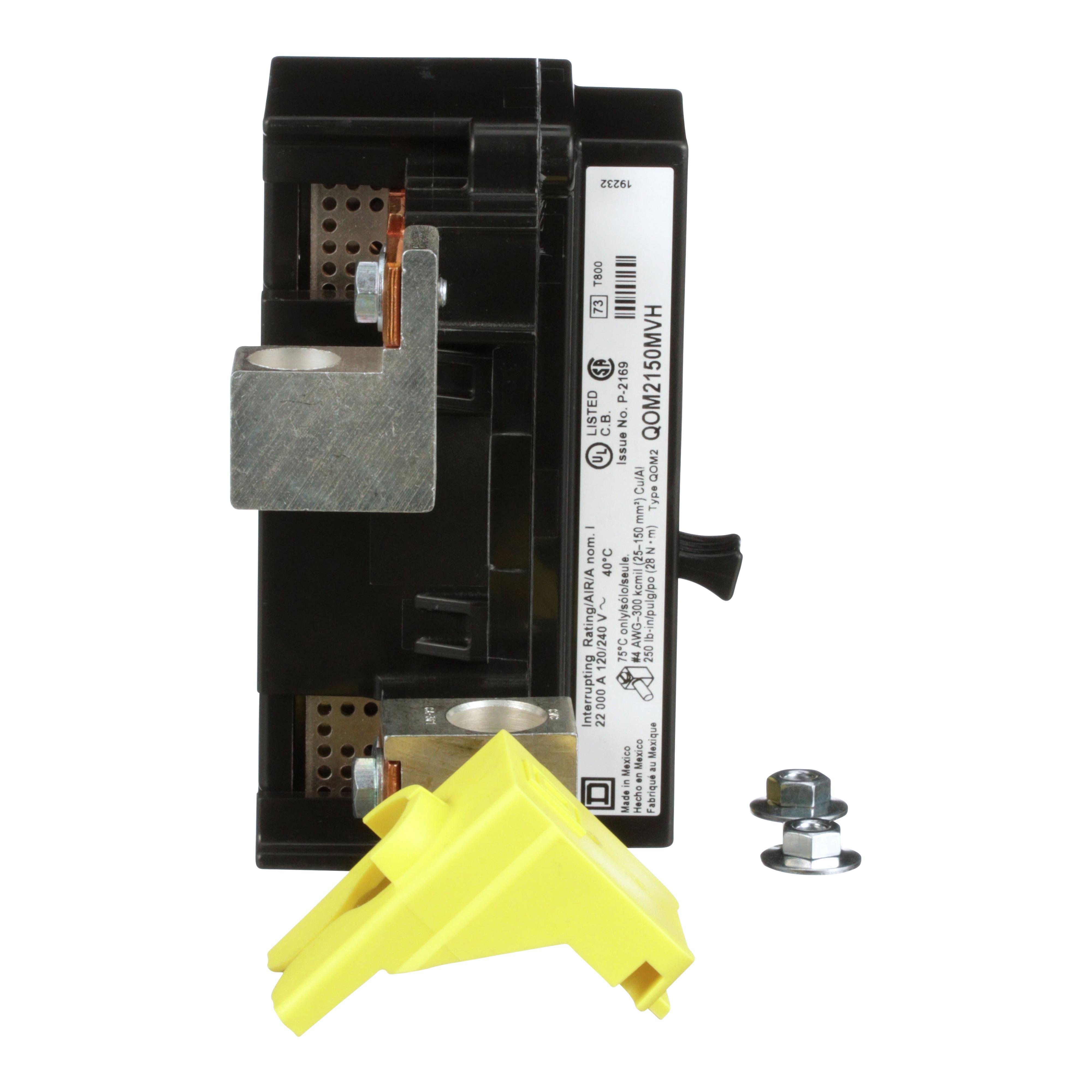 Picture of QOM2150MVH - Main breaker, QO, 150A, 2 pole, 120/240VAC, 22kA, bolt on, for metering devices