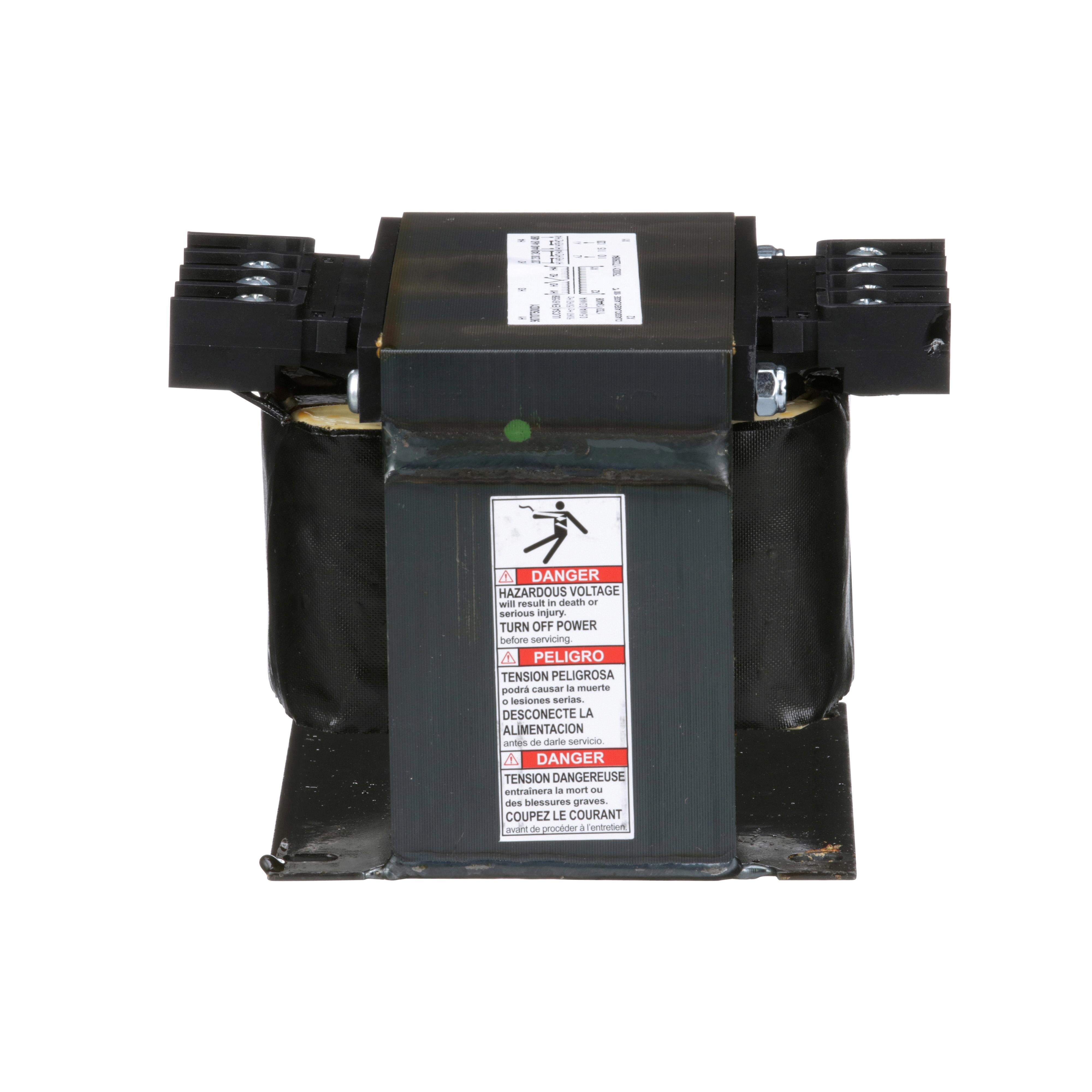 Picture of 9070T500D1 - Transformer, Type T, industrial control, 500VA, 1 phase, 240x480V primary, 120V secondary, 115C rise