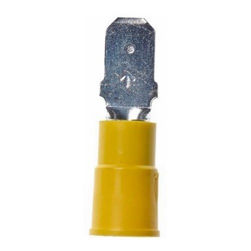 MTV10-250Q - 3M Highland Vinyl Insulated Male Disconnect Terminal MTV10-250Q, AWG 12-10, 25/bag