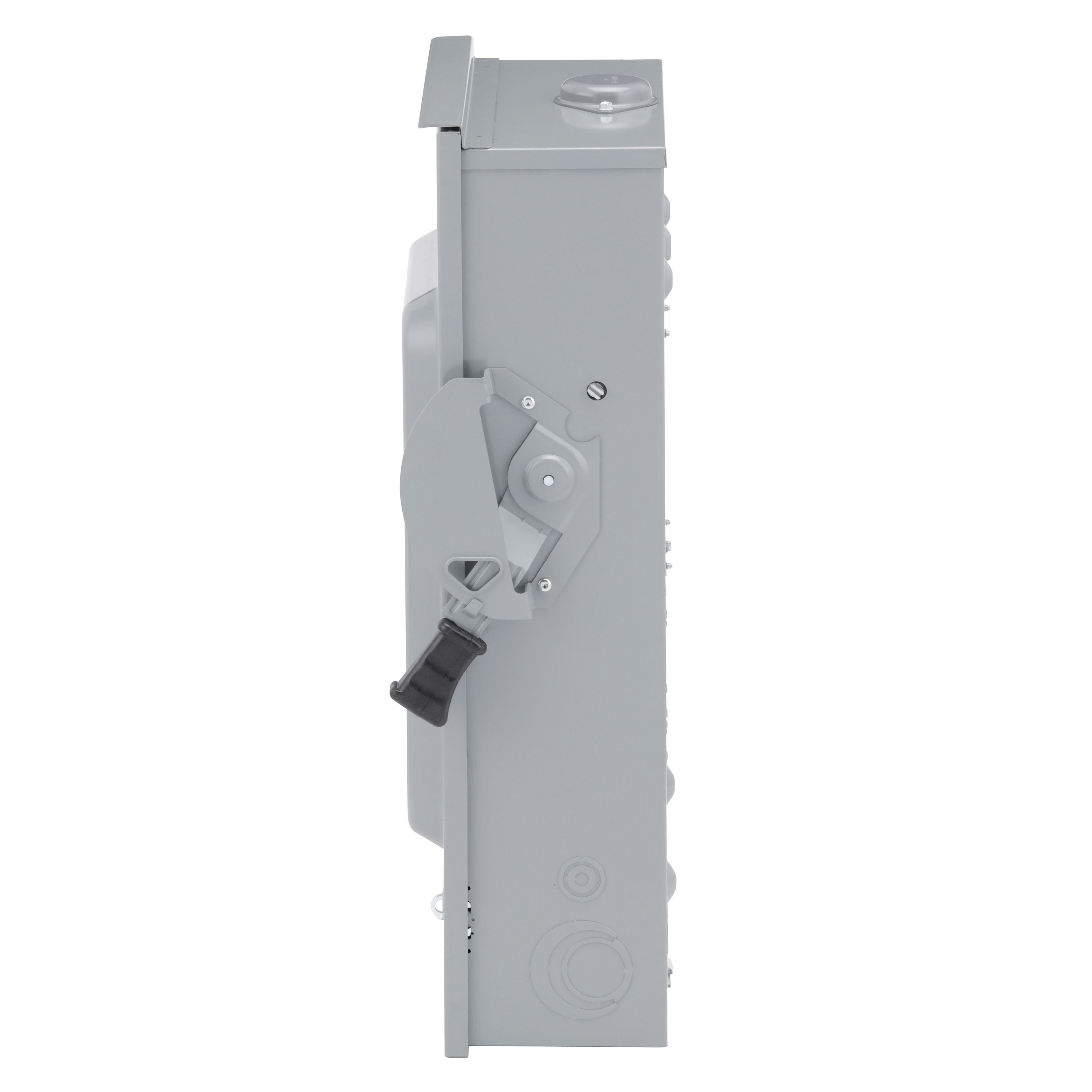 Picture of DU324RB - Safety switch, general duty, non fusible, 200A, 3 pole, 60hp, 240VAC, NEMA 3R, bolt on provision