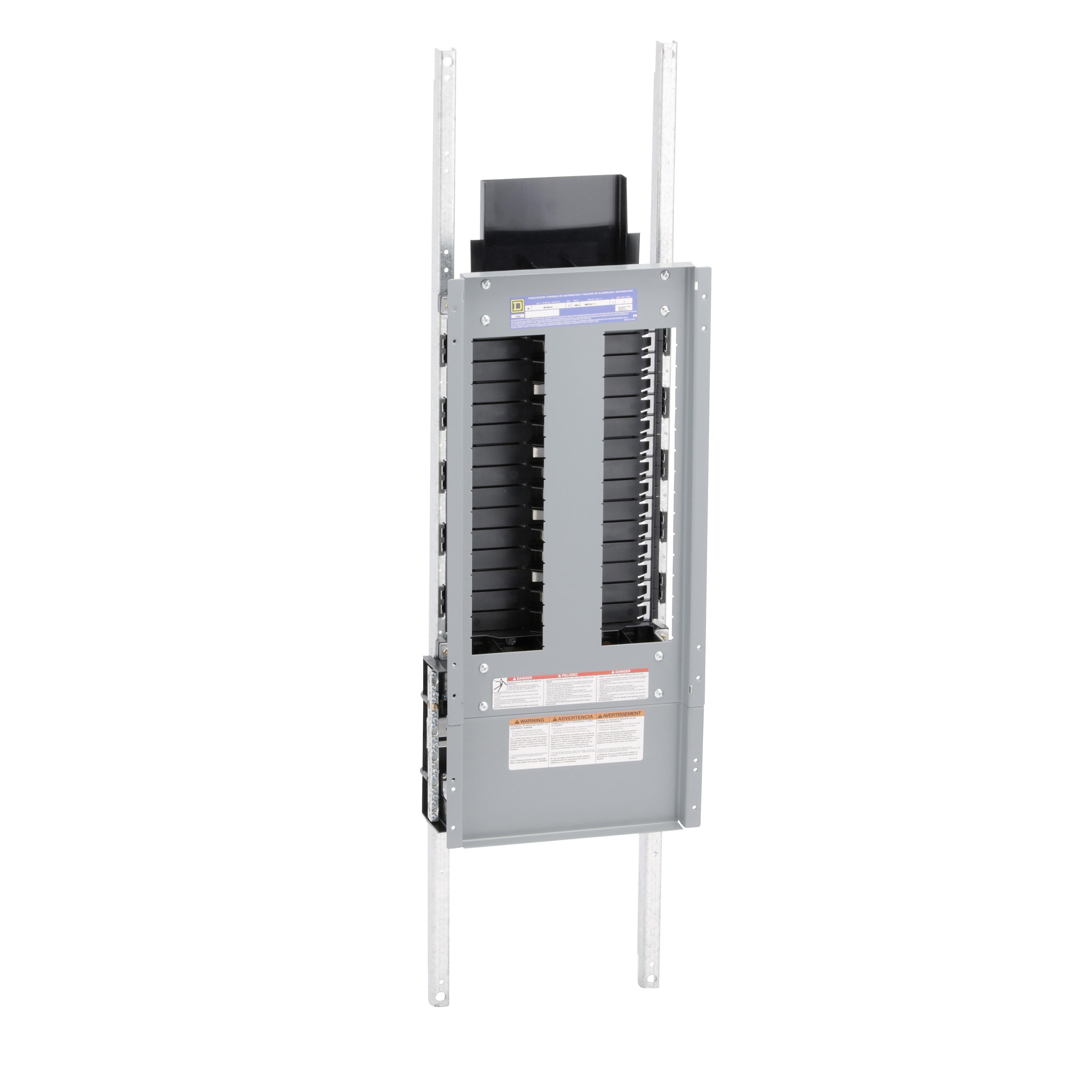 Picture of NF430L4C - Panelboard interior, NF, main lugs, 400A, Cu bus, Al neutral assembly, 30 pole spaces, 3 phase, 4 wire, 600Y/347VAC max