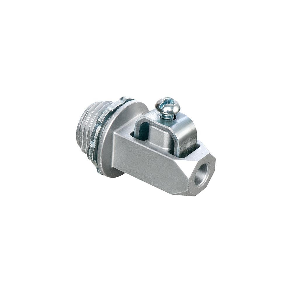 GC50 - Zinc grounding connector for 1/2" knockout. #8 to #2 stranded and solid copper and aluminum grounding electrode.